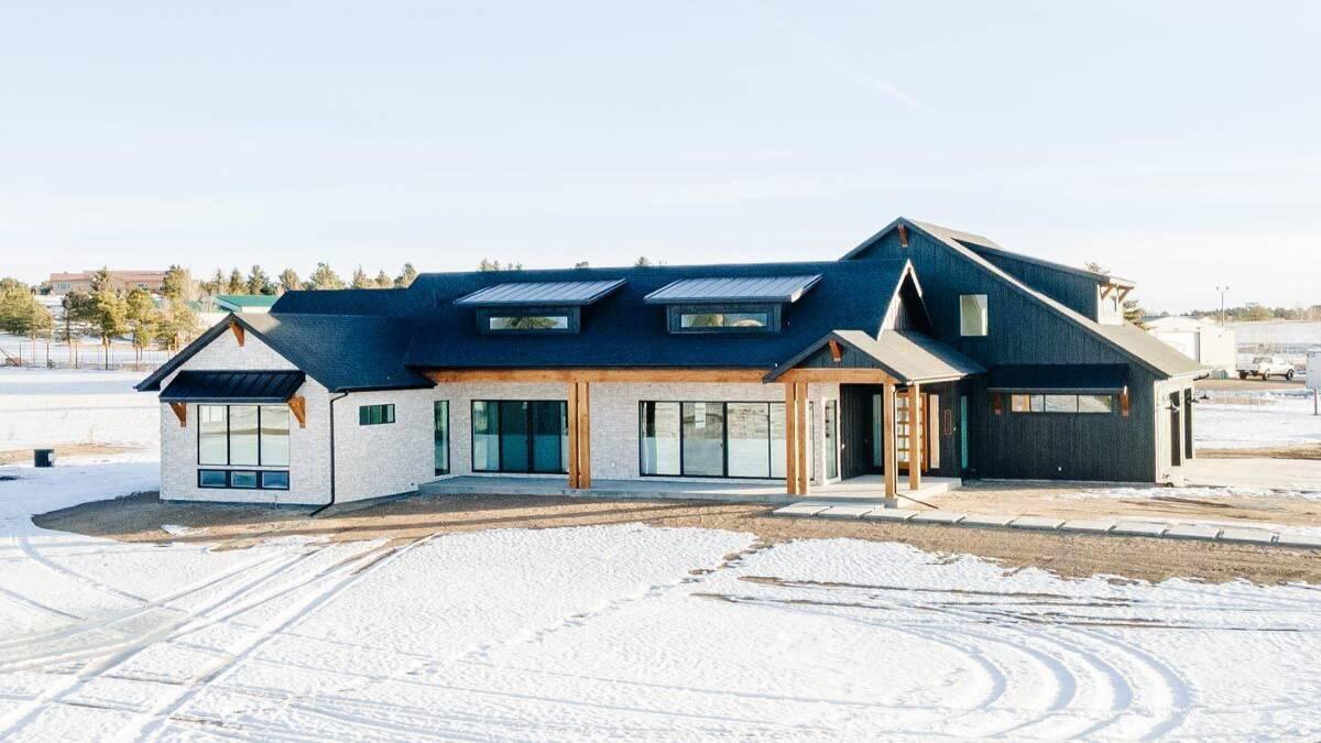 Check Out the Striking Rooflines on This Modern Farmhouse