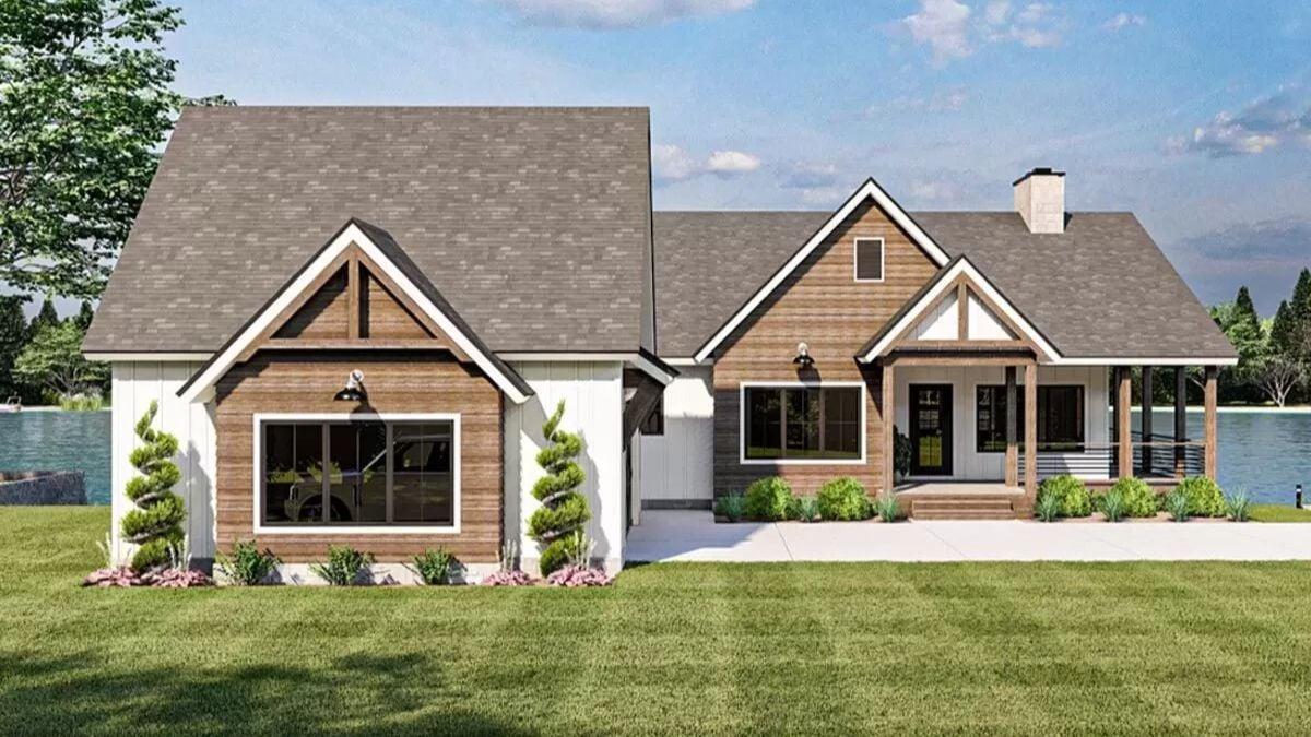 Charming Craftsman Façade with Lake Views