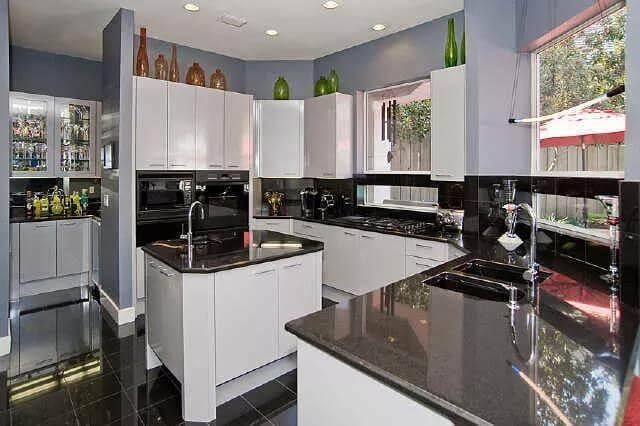 Notice the Sleek Monochrome Design in This Modern Kitchen