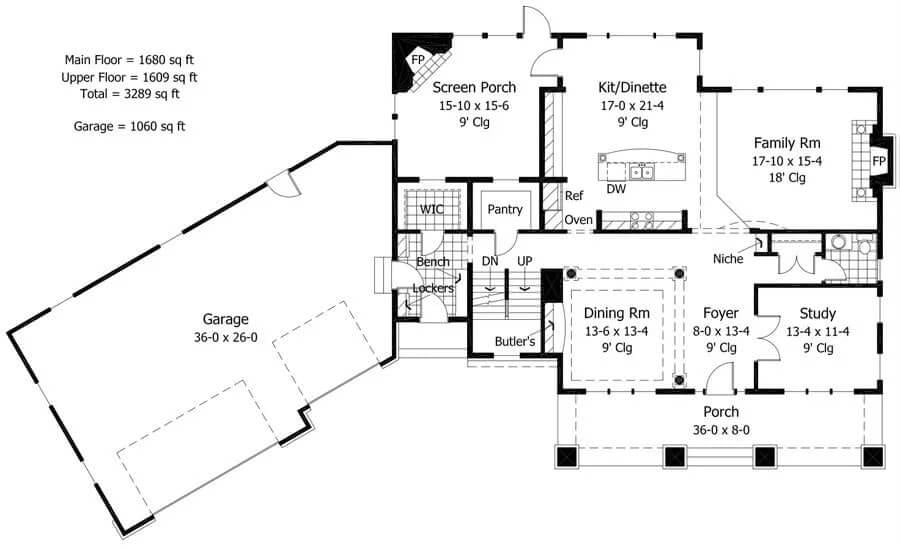 Spacious Craftsman Main Floor with a Handy Butler