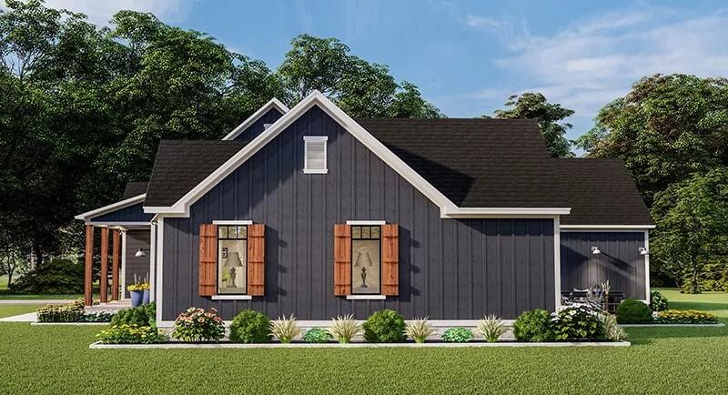 Farmhouse Simplicity with Standout Shutters
