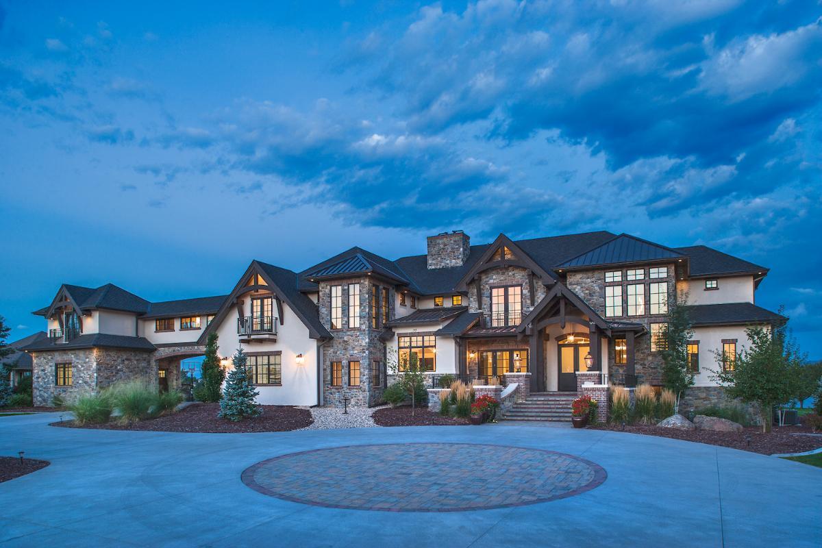 Impressive Stone Facade on This Expansive Estate