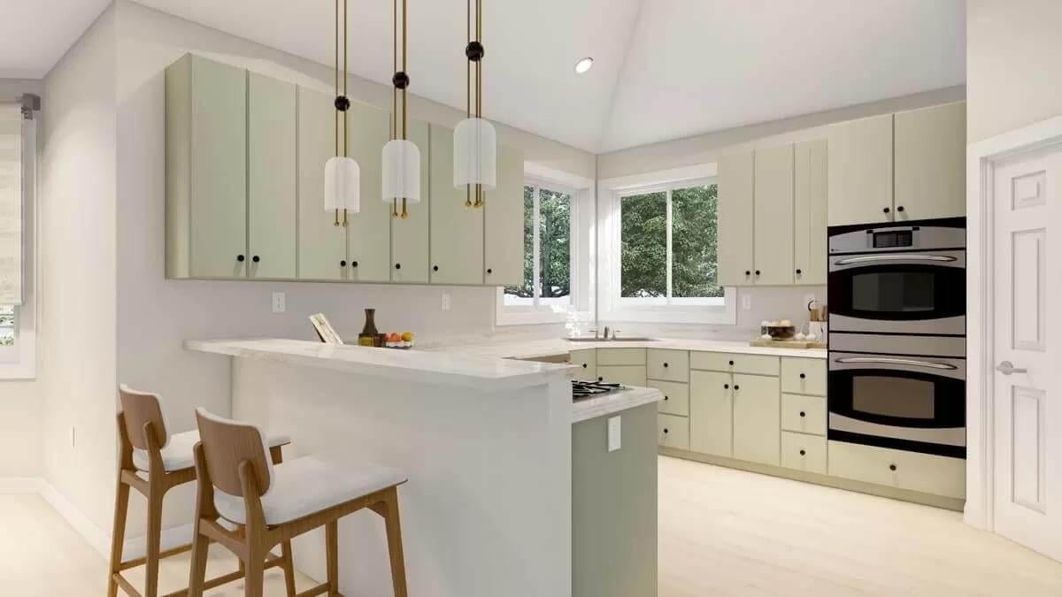 The Pendant Lights in This Kitchen Steal the Show