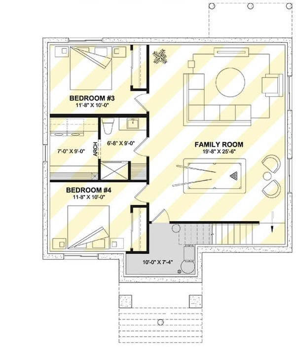 Exploring the Spacious Family Room in This Craftsman Lower Level