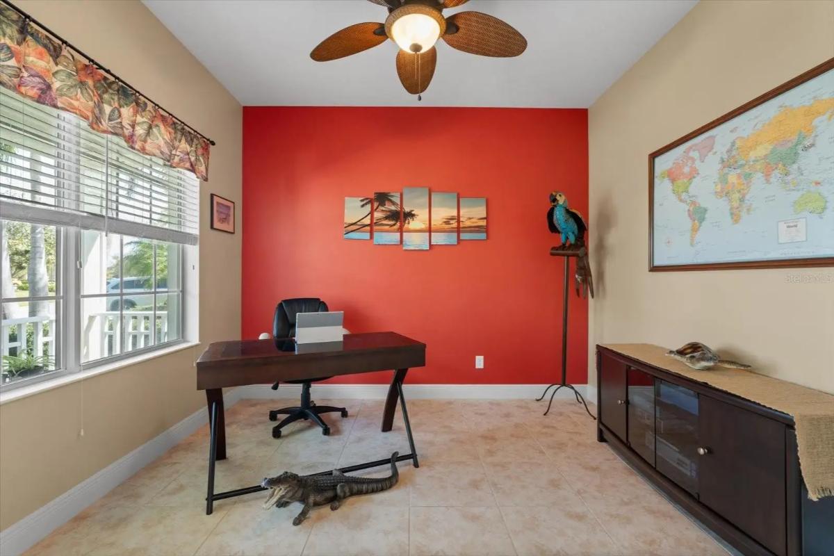 Contemporary 3-Bedroom Florida Home with Front Porch and Screened-in Pool (1,805 Sq. Ft. Floor Plan)