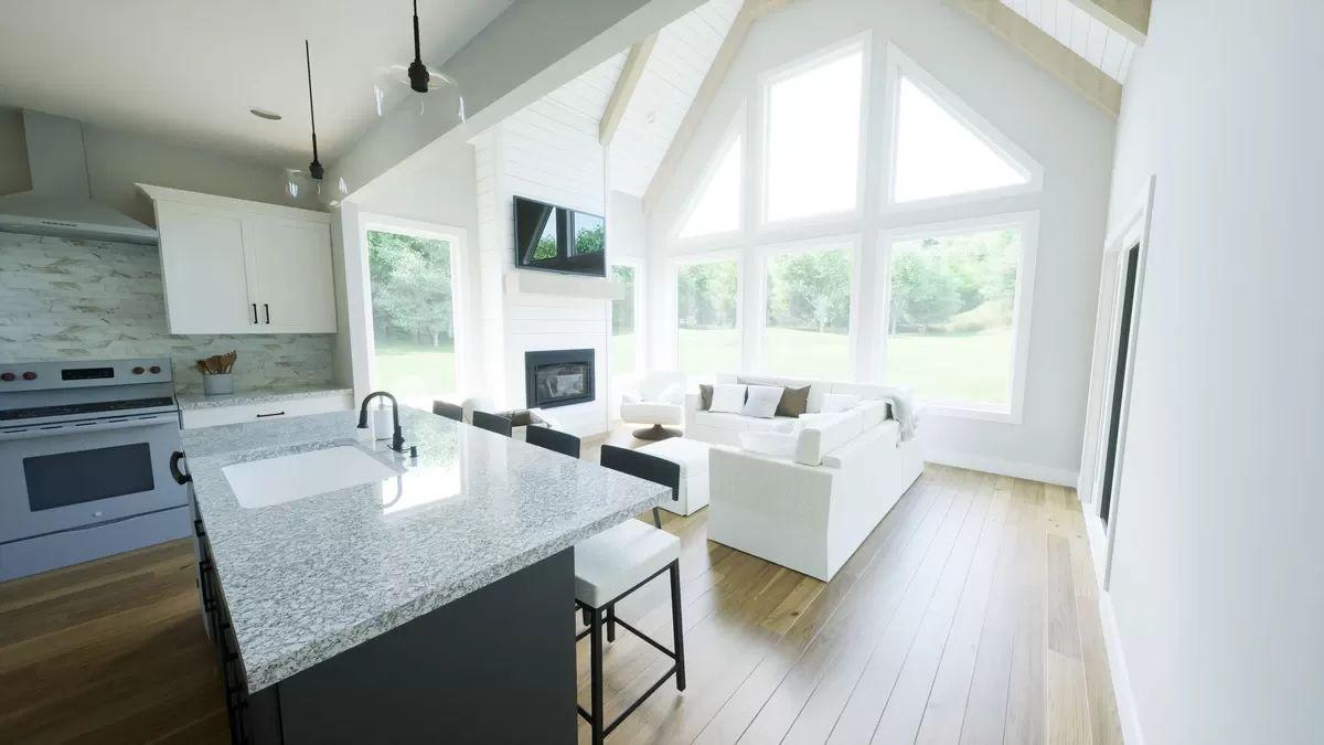 Wow! Look at That Vaulted Ceiling and Those Expansive Windows