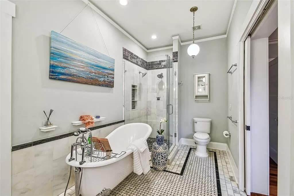 Relax in a Clawfoot Tub Backdropped by a Serene Seascape