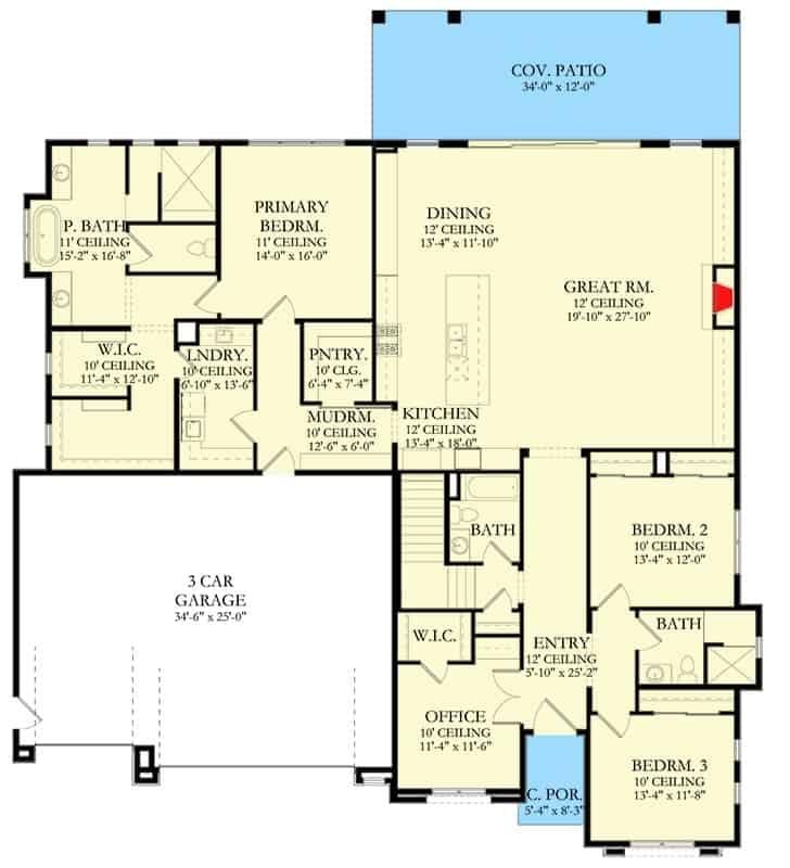 Explore the Spacious 3-Bedroom Home with a 3-Car Garage