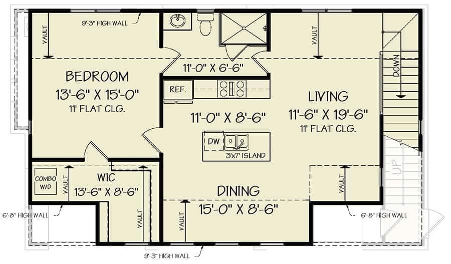Explore the Open Layout Featuring a Central Kitchen Island