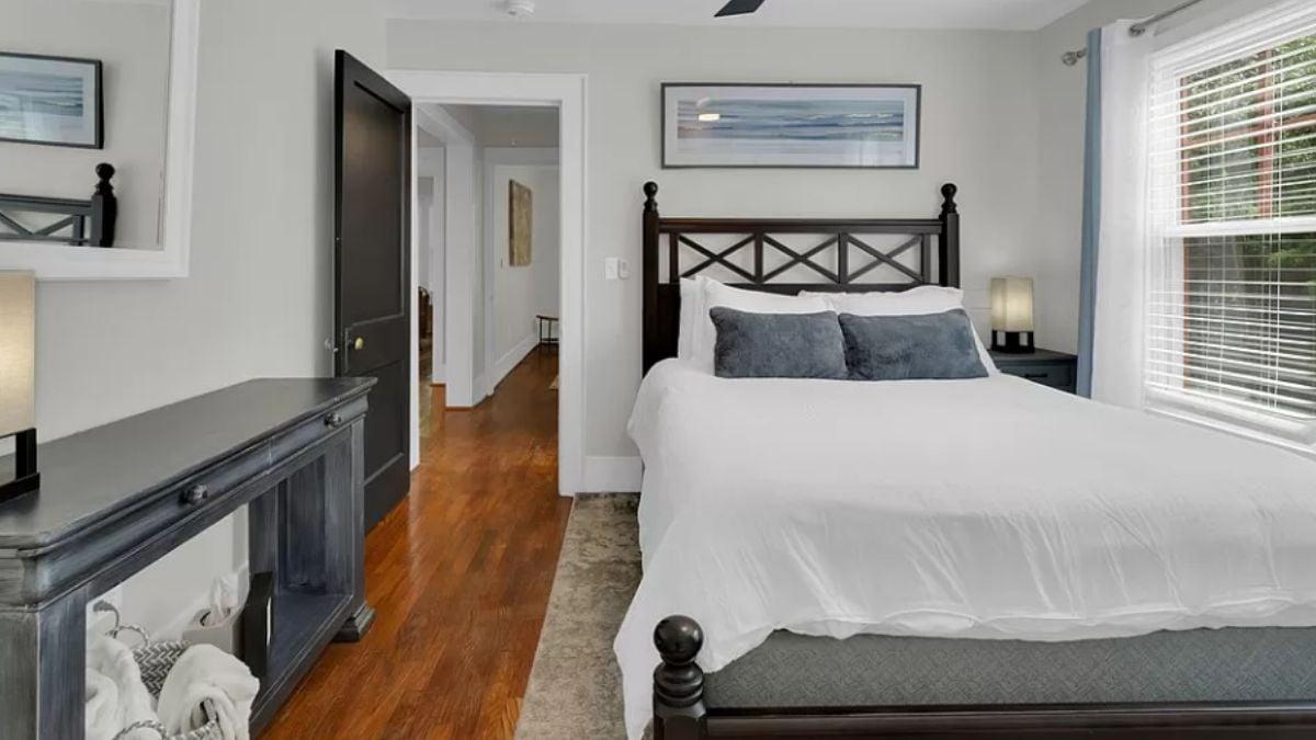 Cozy Craftsman Bedroom with Natural Light and Classic Details