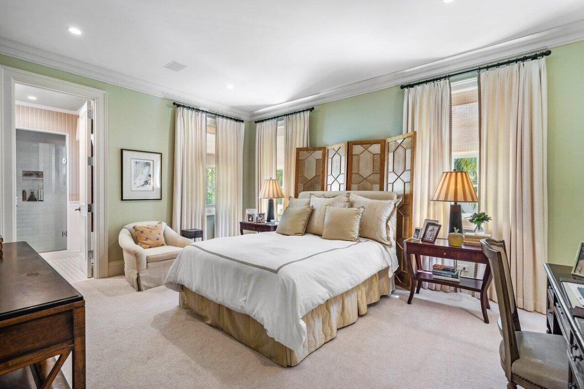 Wow, Those Tall Windows Really Brighten Up This Bedroom