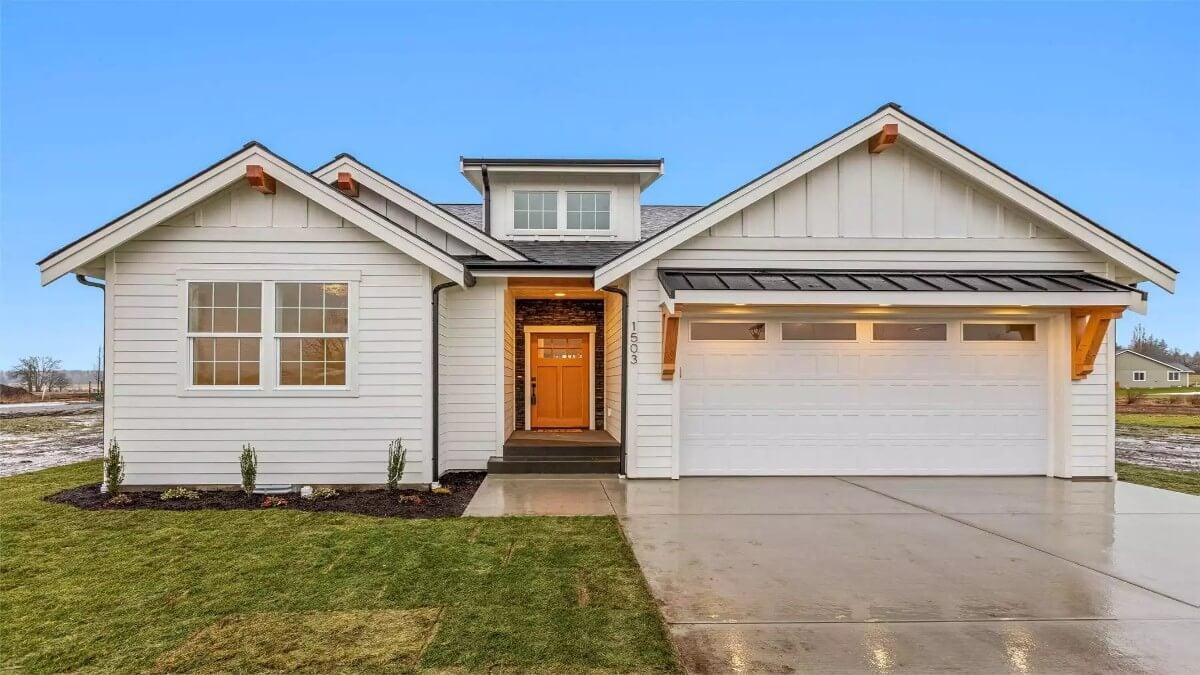 Contemporary Craftsman Bungalow with a Charming Porch