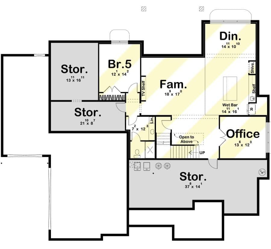 Exploring the Versatile Lower Level with Generous Storage Spaces