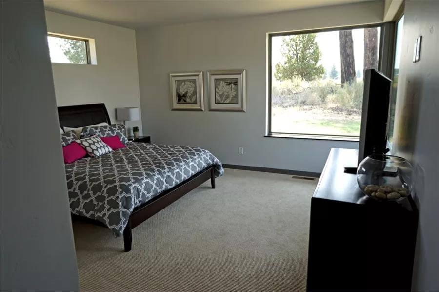 Minimalist Bedroom With an Expansive Window View