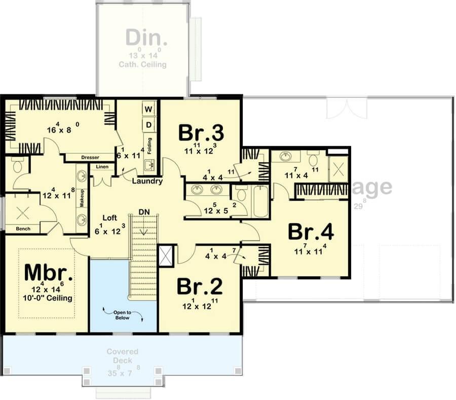 Explore This Thoughtfully Designed Upper Floor with Loft Area