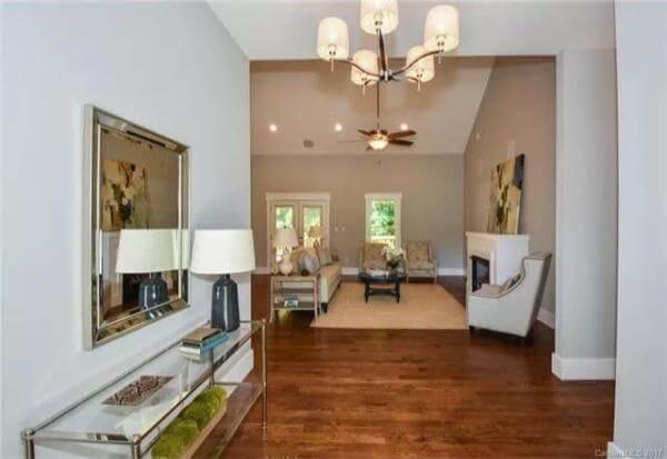 Wow, Check Out the Vaulted Ceiling in This Elegant Living Room