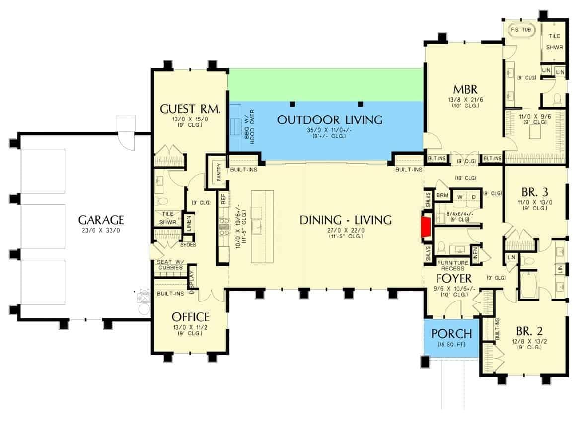 Explore This Spacious Floor Plan with Outdoor Living Area