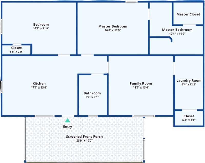 Explore the Spacious Layout With a Screened Front Porch