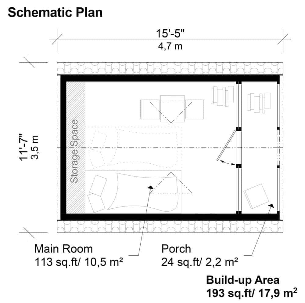 Explore This Compact 137 sq. ft. Space with a Clever Storage Solution