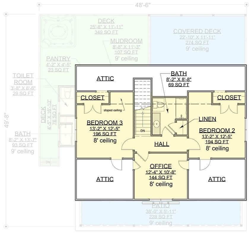 Explore the Upper Floor with Its Spacious Bedrooms and Office