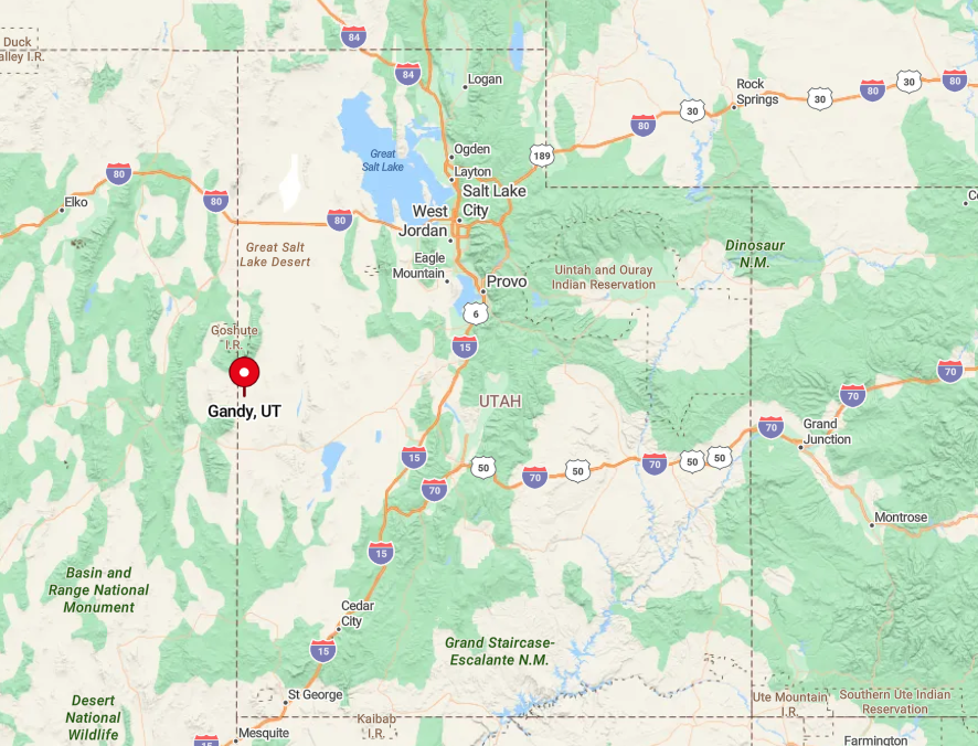 Map Gandy 10 Secluded Neighborhoods Set in the High Desert Regions of Western ...