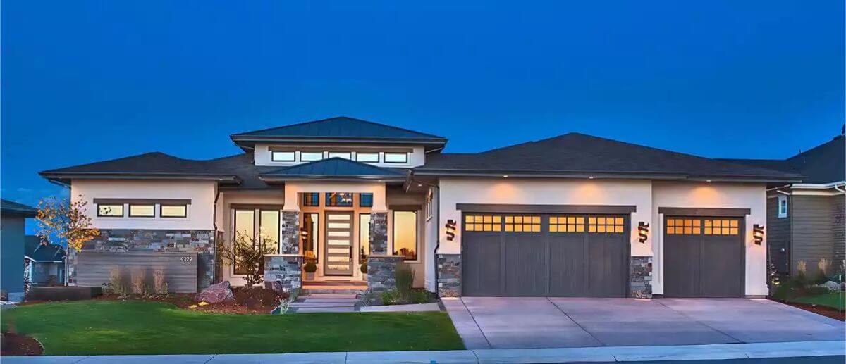 Silverwood Ranch 2-Bedroom Contemporary-Style Home with 3-Car Garage and Finished Basement (Floor Plan)