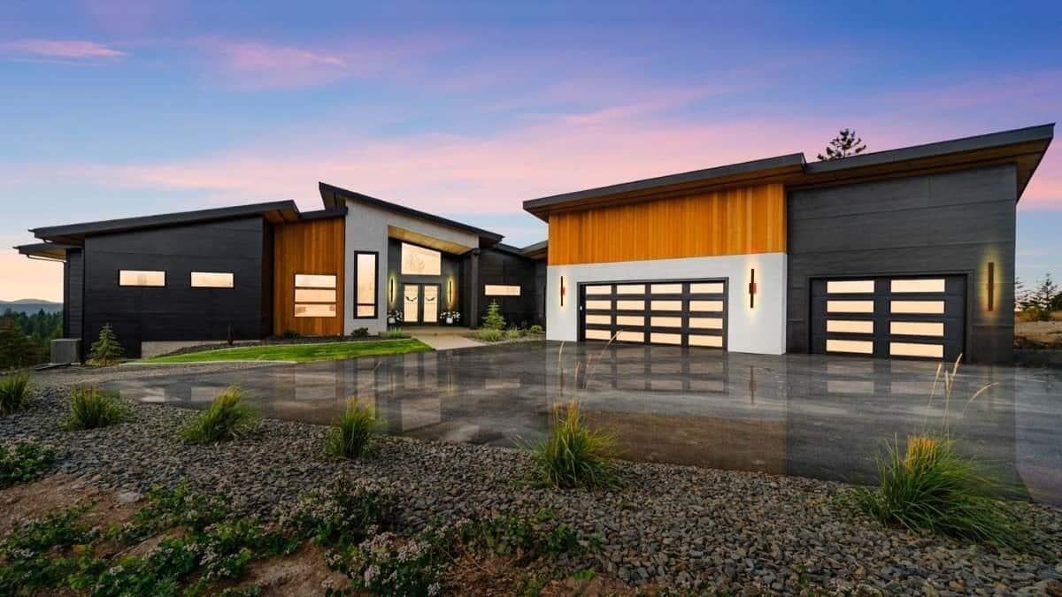 Modern Marvel with Striking Angular Rooflines