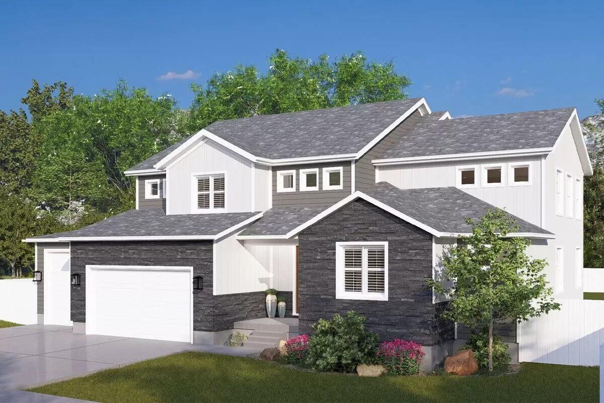 Notice the Bold Stonework and Crisp Lines in This Facade