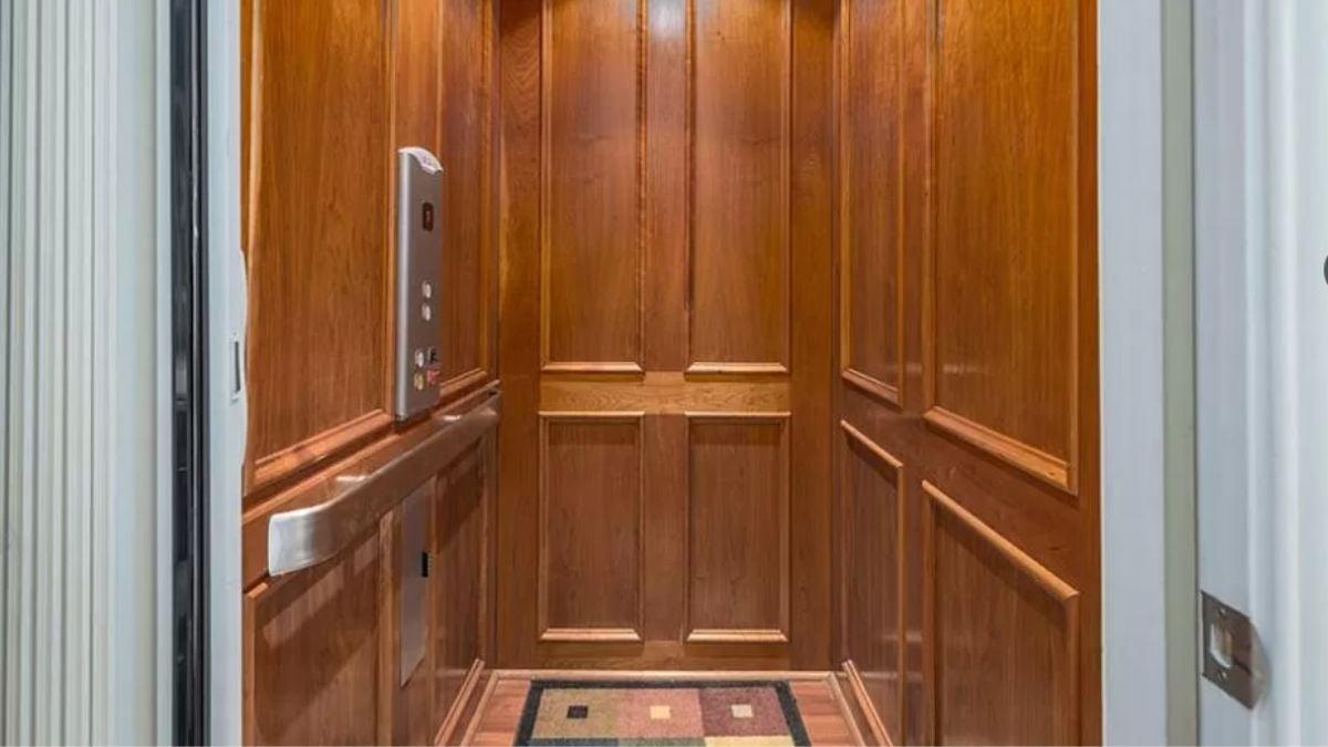Classic Wooden Elevator Adding a Touch of Vintage Elegance