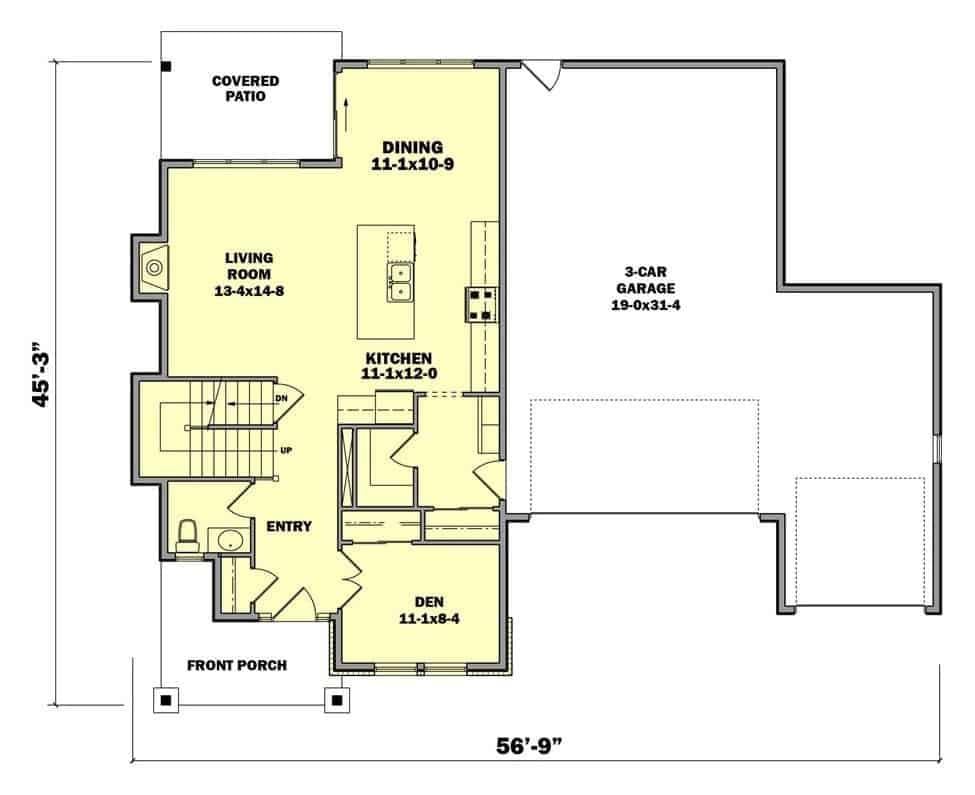 Explore the Flow of This Open-Concept Living Space with a 3-Car Garage