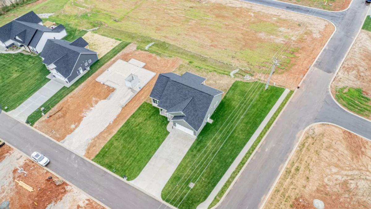 Explore the Clean Lines of This New Construction From Above