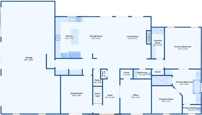 Spacious Main Floor Layout with a Dedicated Office Space