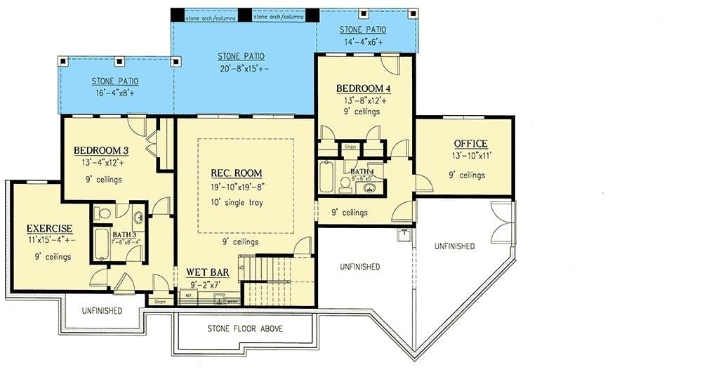 Exploring the Versatile Lower Level with Rec Room and Wet Bar