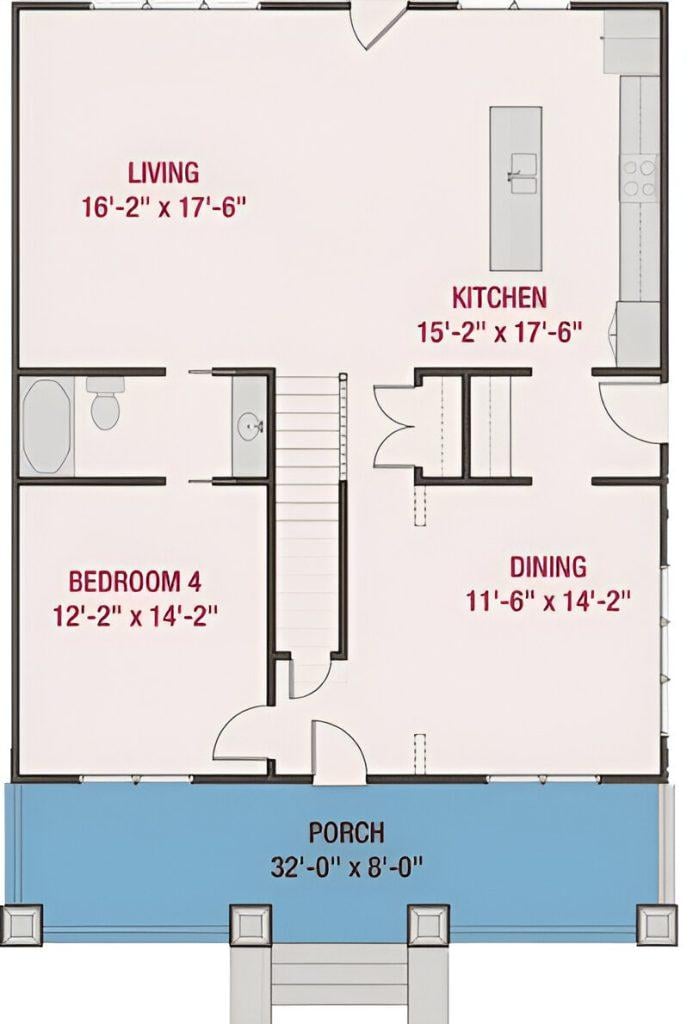 Exploring the Open Flow of This First Floor Layout