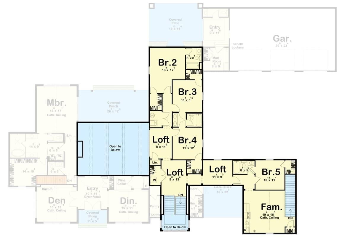 Exploring a Multi-Functional Upper Floor with Multiple Loft Spaces