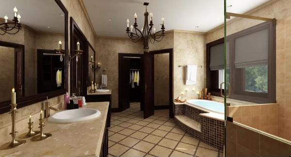 Check Out the Luxurious Touches in This Craftsman Bathroom