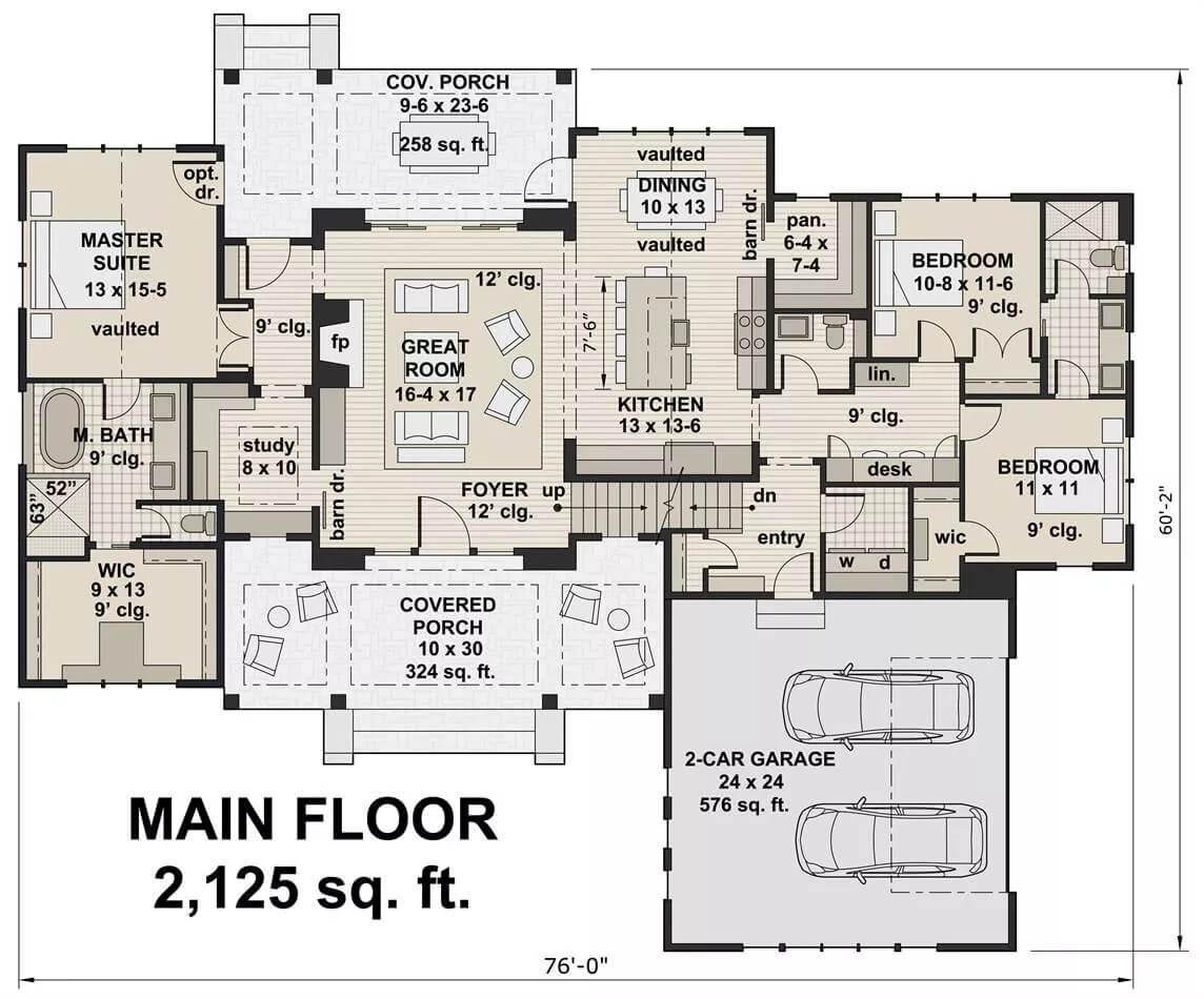 Spacious and Functional Floor Plan Featuring a Cozy Great Room