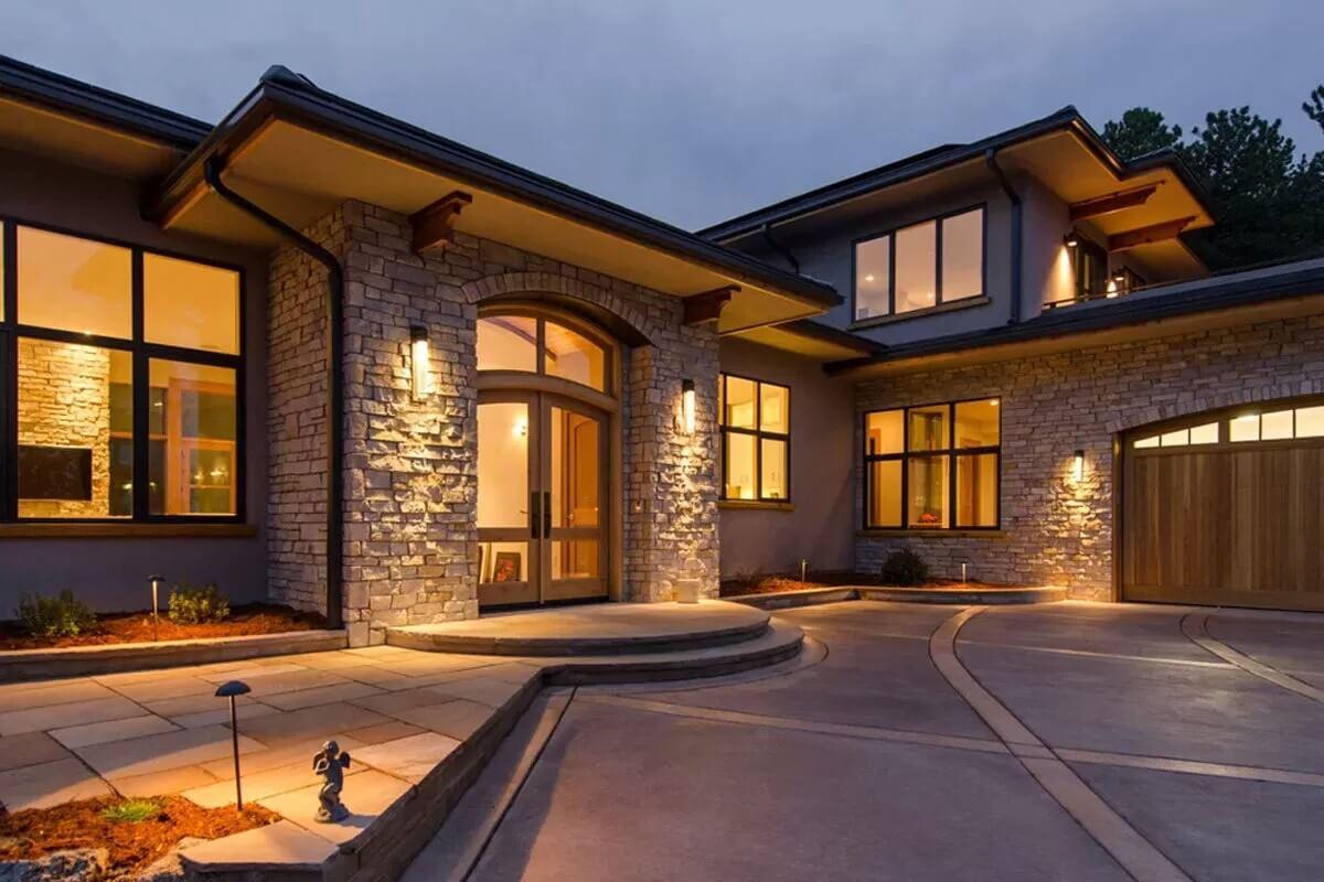 Experience the Warm Glow from the Stone and Wood Accents