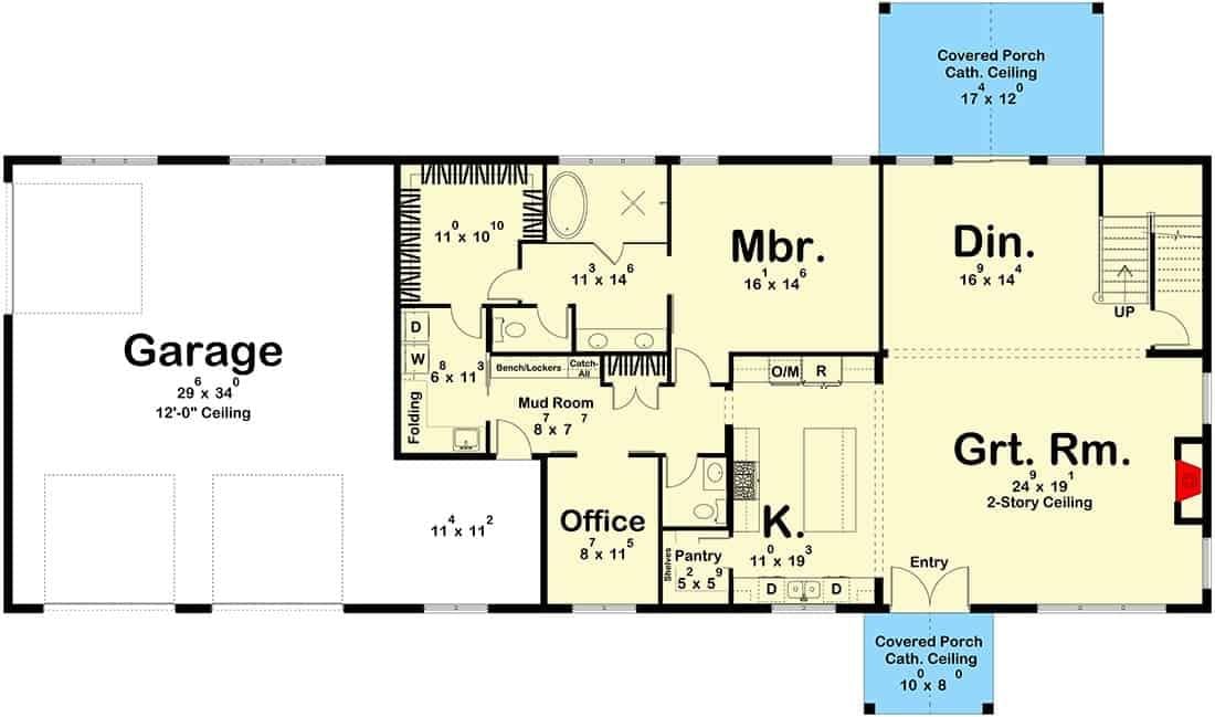 Check Out the Spacious Garage in This Thoughtful Floor Plan
