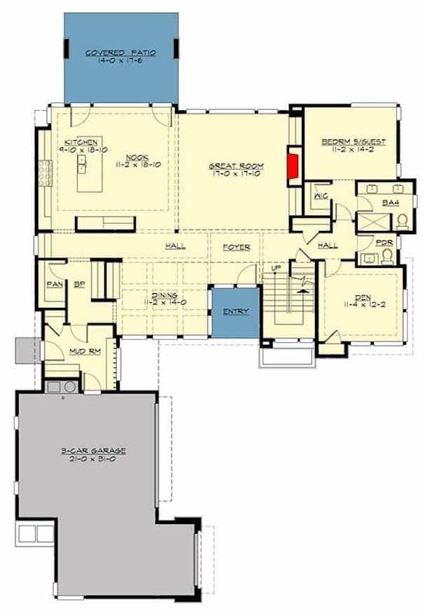 Explore the Spacious Flow of This Open Floor Plan with a Cozy Den