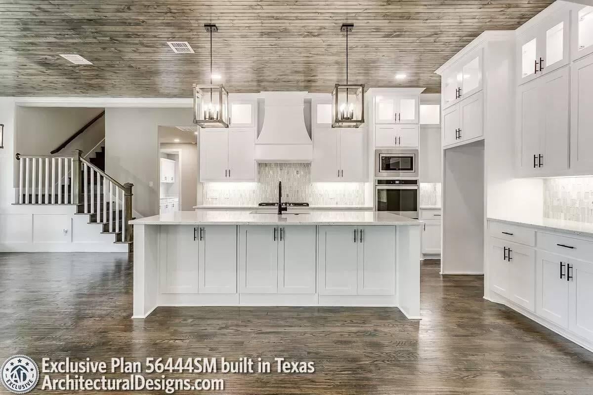 Wow, Check Out Those Pendant Lights Above This Kitchen Island
