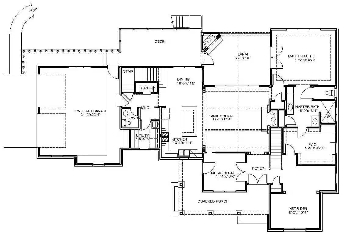 Explore This Spacious Floor Plan with a Generous Deck and Master Suite