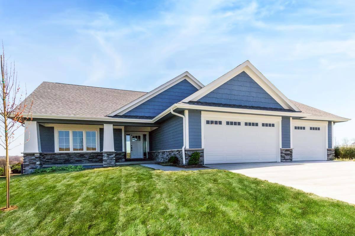 Check Out the Classic Gable Roof on This Stylish Suburban Home