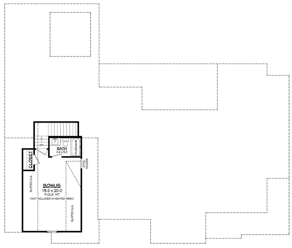 Versatile Bonus Room with Cozy Bath Area