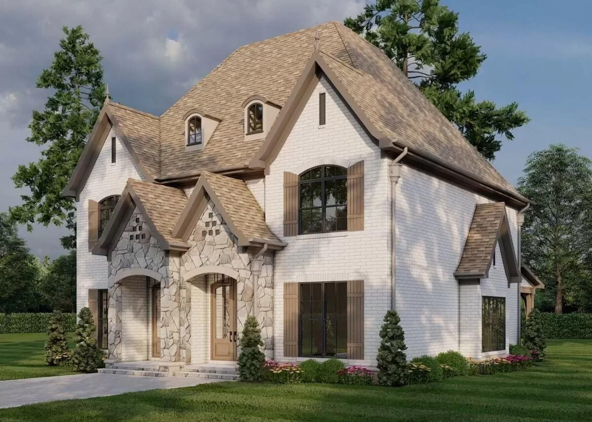 Notice the Stone Detailing Around These Unique Arched Entryways