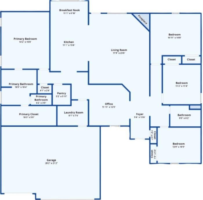 Practical Layout with a Well-Planned Kitchen and Breakfast Nook
