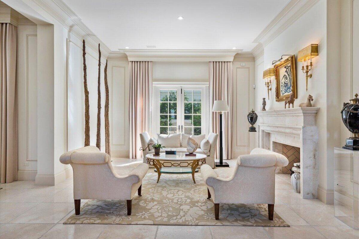 Notice the Elegant Drapery Framing Those French Doors