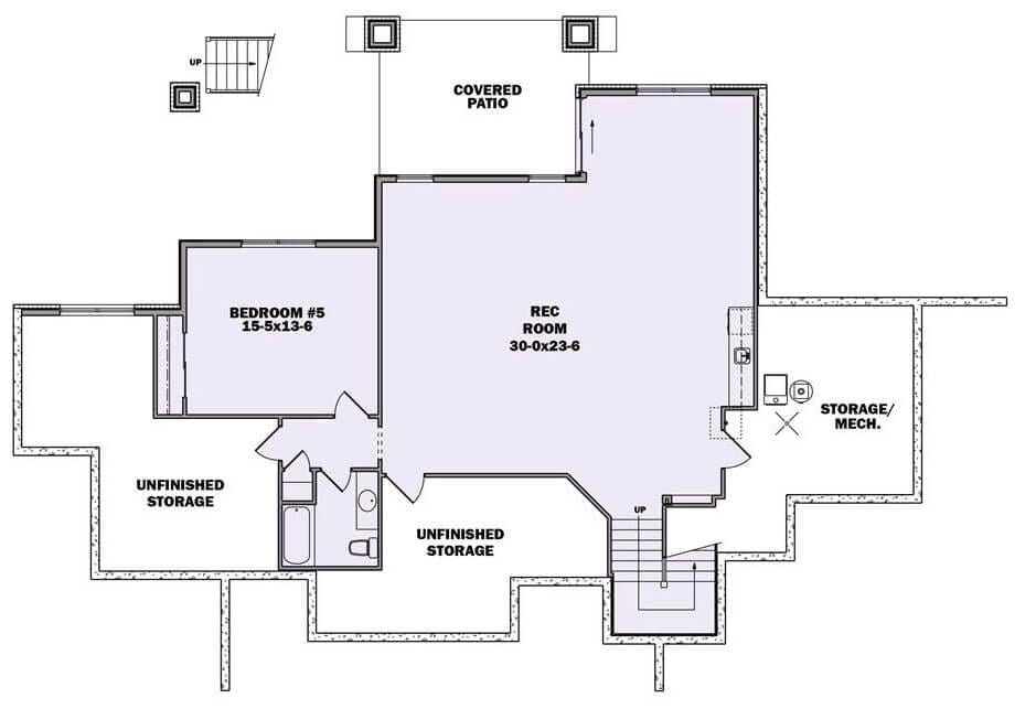 Explore the Versatile Basement Layout with Spacious Rec Room