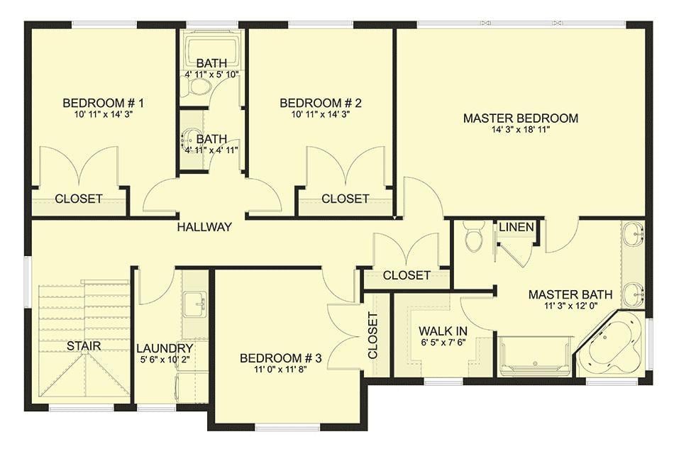 Explore the Spacious Master Suite with Walk-In Closet