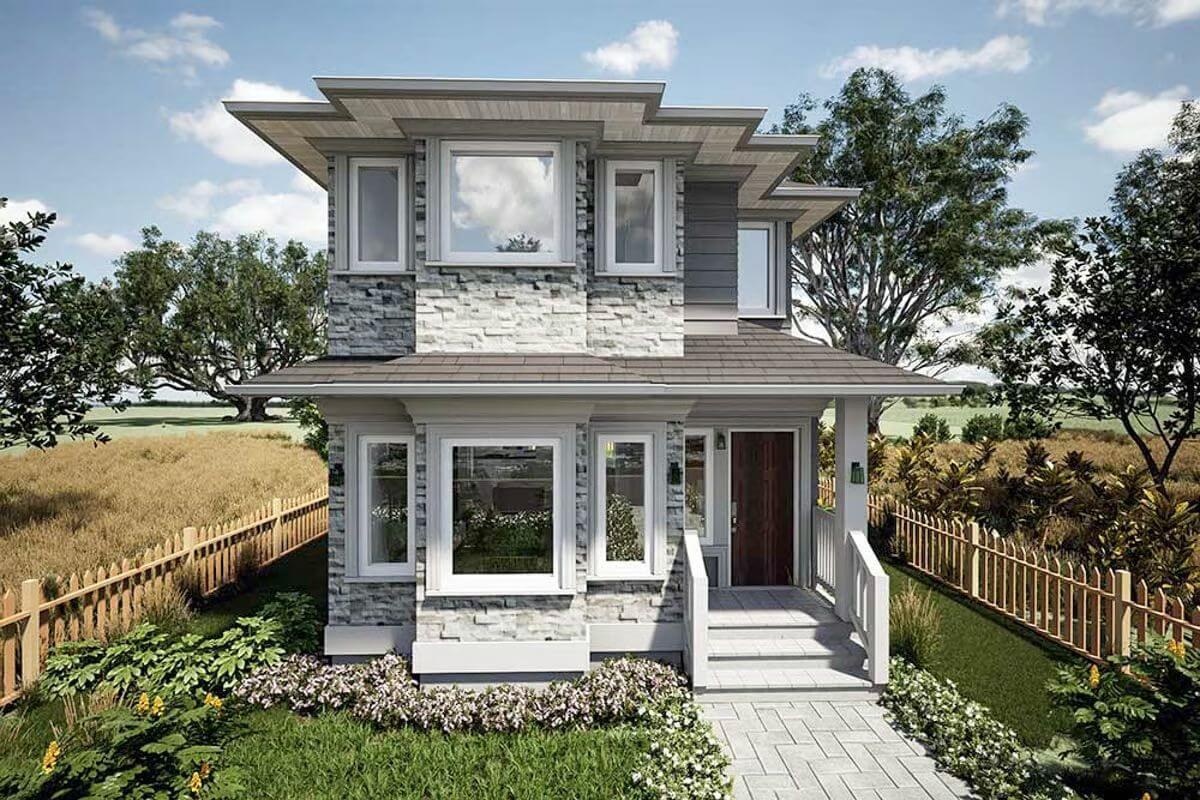 Charming Two-Story Home with Striking Stone Facade